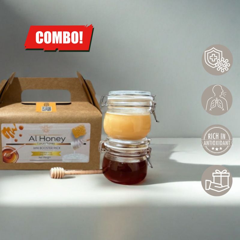 Al Honey Booster Pack – Nature’s Power Duo! 🍯🌿