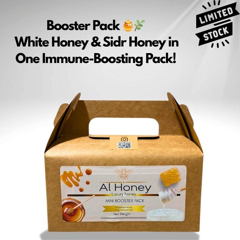 Front photo of Al Honey booster pack package